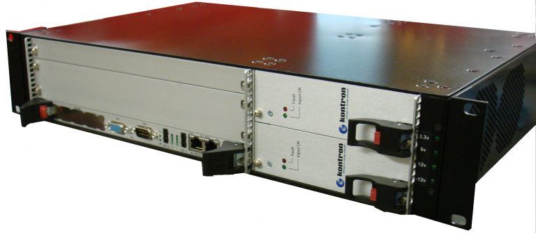 Commercial 2U rack-mounted electronic enclosure